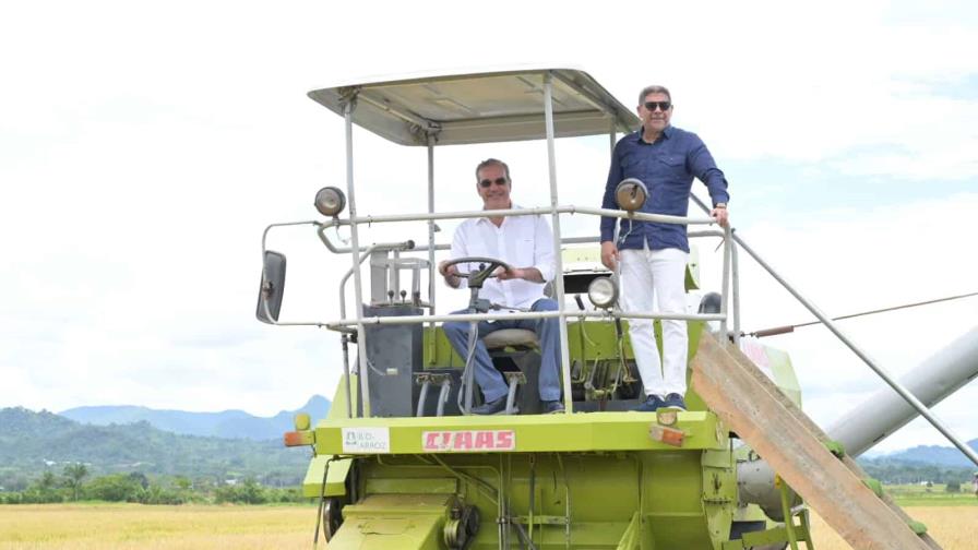 Presidente Abinader da inicio a cosecha de arroz 2025 con proyección récord y alta tecnología