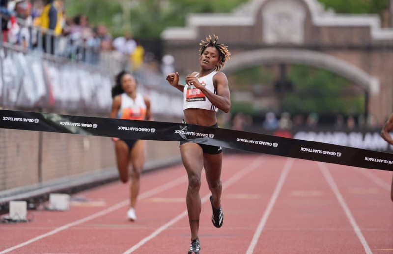 Marileidy Paulino repite triunfo en los 200 metros del Grand Slam Track