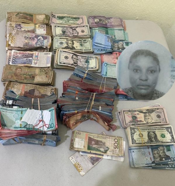 Ejército detiene a ciudadana haitiana con más de RD$3.5 millones de pesos y otras divisas en Elias Piña