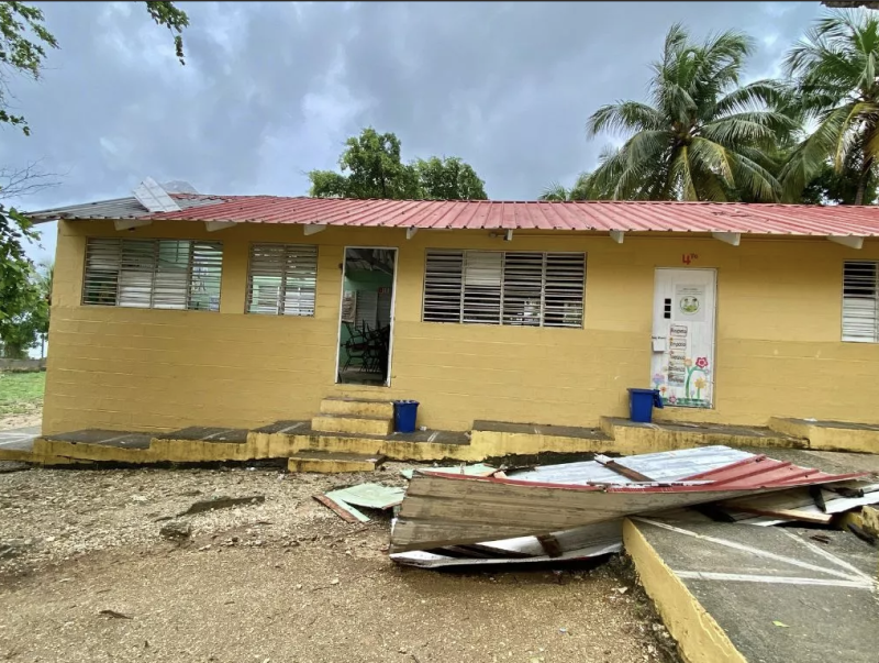 Lluvias causan daños en escuelas y sector aduanero
