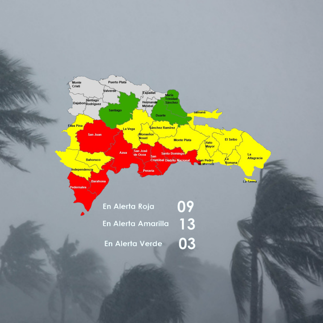 Declaran 25 localidades en alerta por tormenta Melissa