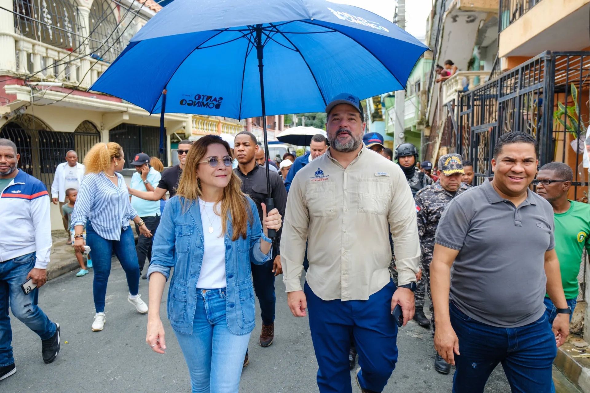 Carolina Mejía y Paíno Henríquez supervisan zonas vulnerables ante paso de la tormenta Melissa