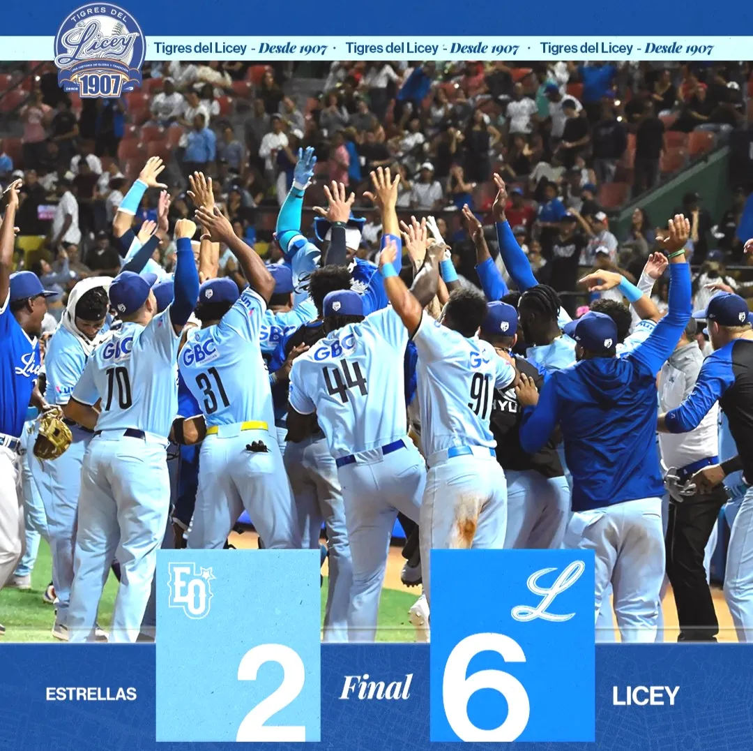 Domingo Leyba logra remolcar la carrera ganadora para el Licey