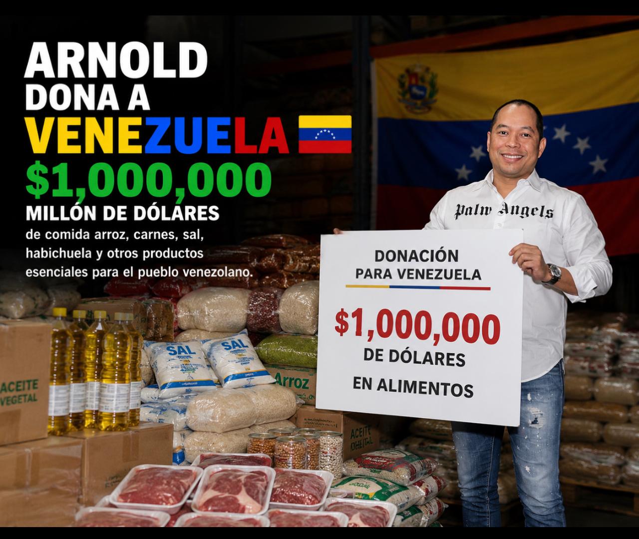EMPRESARIO ARNOLD A. MIKAZI LIDERA DONACIÓN DE UN MILLÓN DE DÓLARES EN ALIMENTOS PARA VENEZUELA