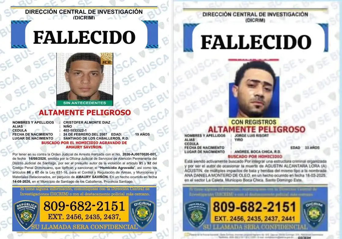 Fallecen “Yiro”, integrante de “Los Fantasmas”, y “Niño”, buscados por delitos en SPM y Santiago en hechos aislados